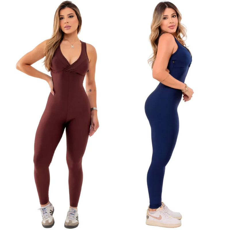 Kit com 2 Macacões Longos Fitness para Academia