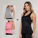 Kit 3 Regatas Lisas Dry Costas Nadador