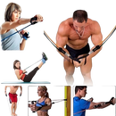 Kit Elástico Para Treino e Musculação em Casa