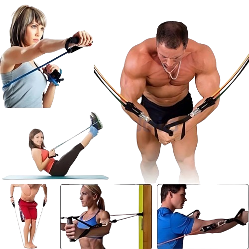 Kit Elástico Para Treino e Musculação em Casa